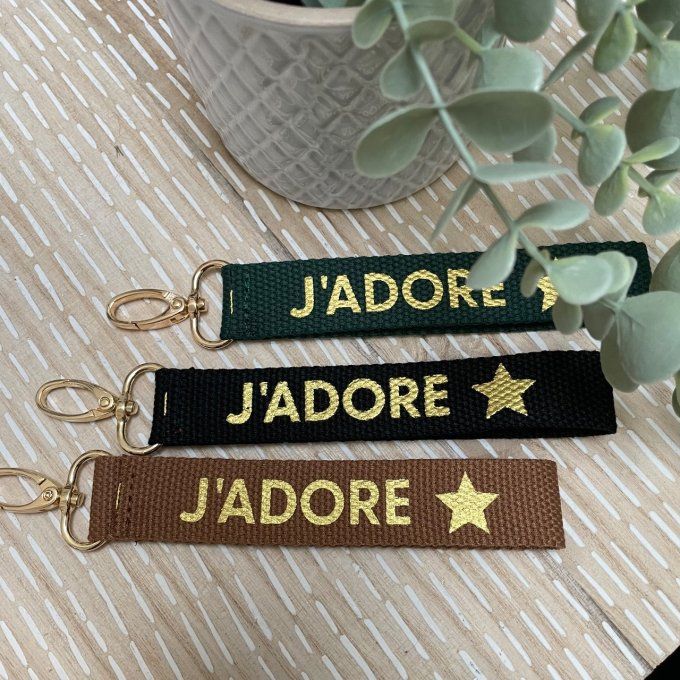 Porte Clé J'adore