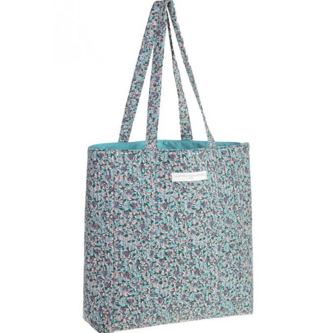 Tote bag liberty bleu