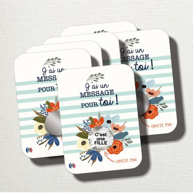 Carte annonce de grossesse - Petits pieds - Cartes simples/Annonce