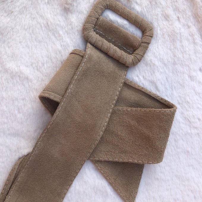 Ceinture cuir daim SANTORIN