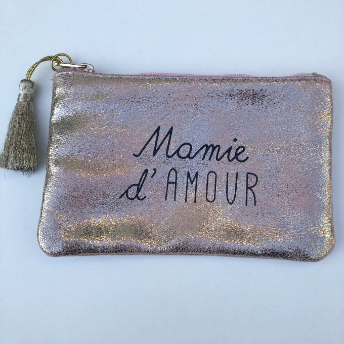 Pochette brillante "Mamie d'amour"