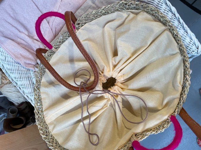 Panier RABAT rose fuchsia 