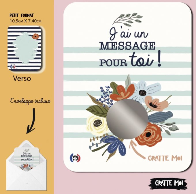 Carte à gratter Gratte moi : "Je t'aime MAMAN"  