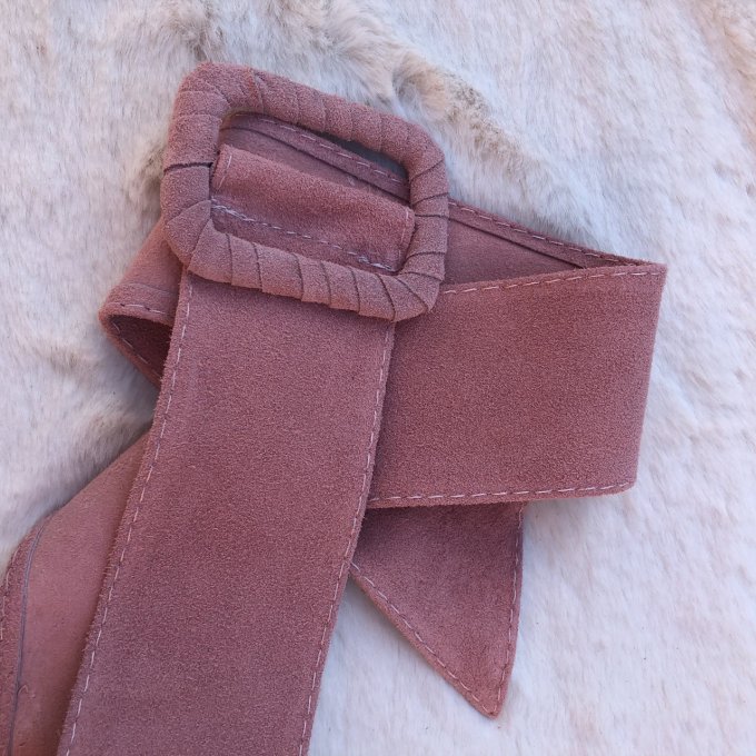 Ceinture cuir daim SANTORIN
