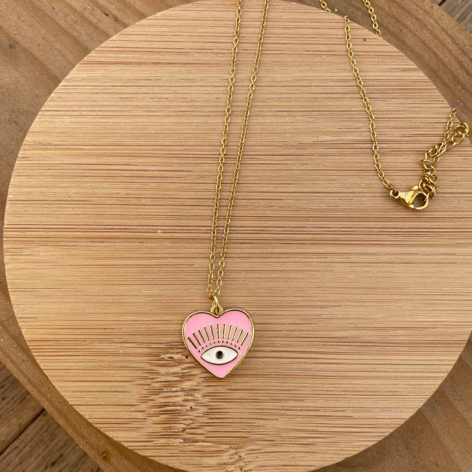Collier doré PINK