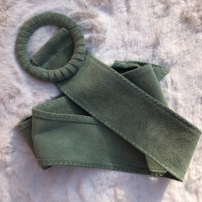 Ceinture cuir daim PALMA 