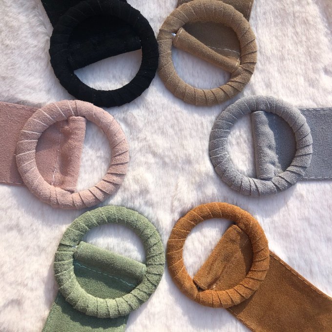 Ceinture cuir daim PALMA 