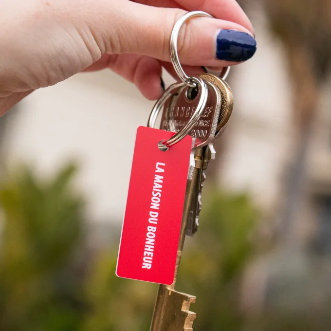 Porte clé "La maison du bonheur"