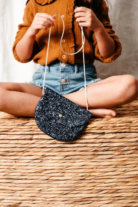 Sac glitter marine
