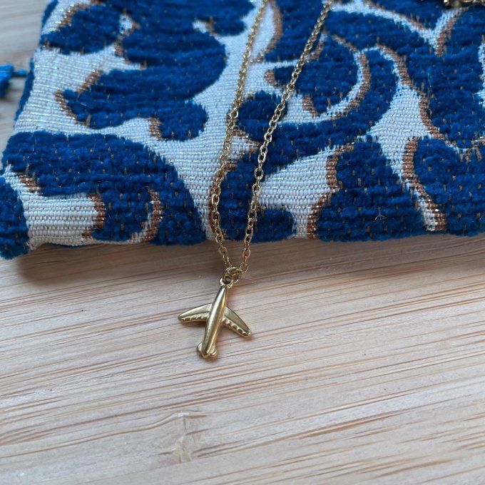 Collier doré PLANE