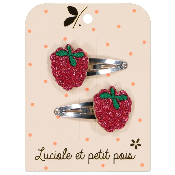 Barrettes framboises 