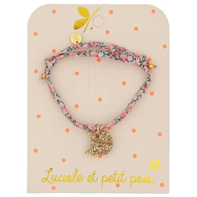 Bracelet liberty chat or - Pepper corail