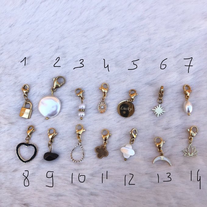 Breloques pour bracelets ou colliers 