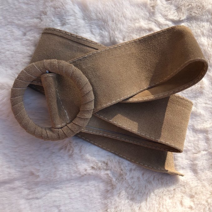 Ceinture cuir daim PALMA 
