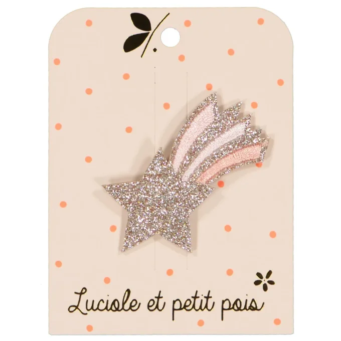 Barrette étoile filante pastel