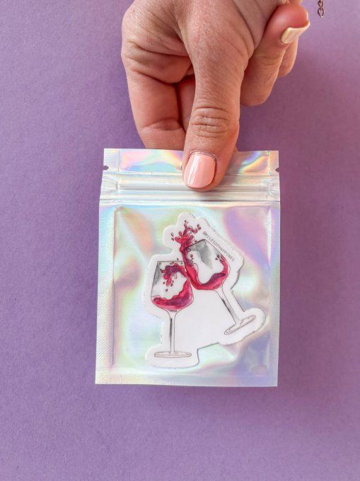 Sticker Verres de vin 