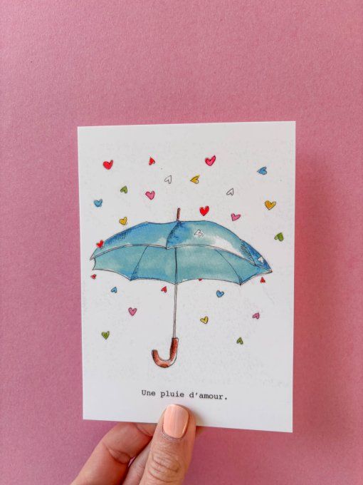 Carte postale La Pluie d’Amour 