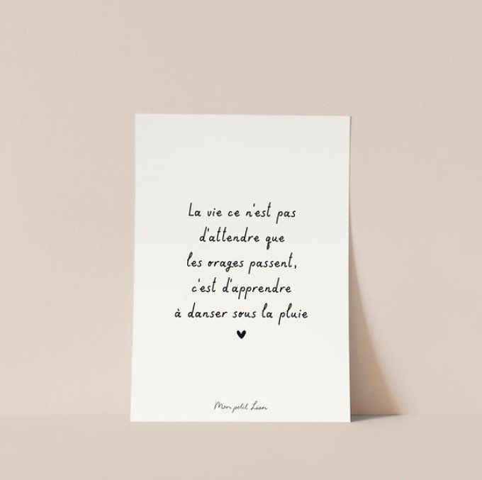 Carte Dansez sous la pluie 