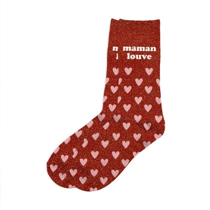 Chaussettes paillettes  Maman Louve 