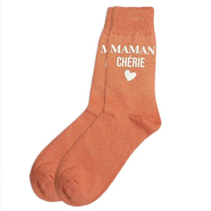 Chaussettes paillettes Maman chérie 