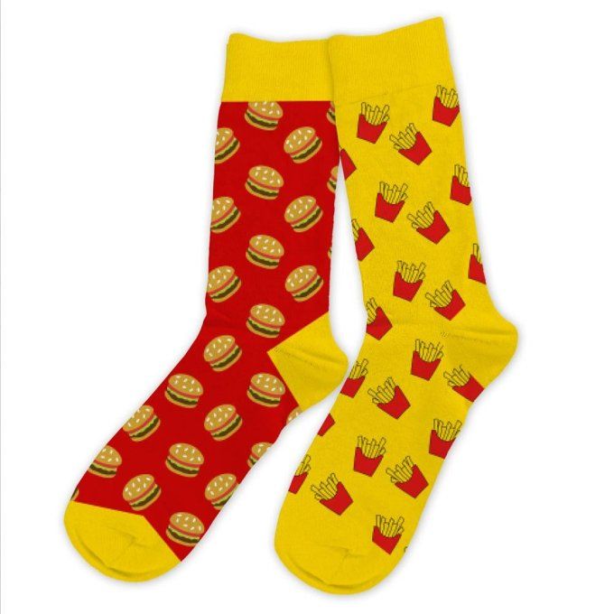 Chaussettes Burger/frites