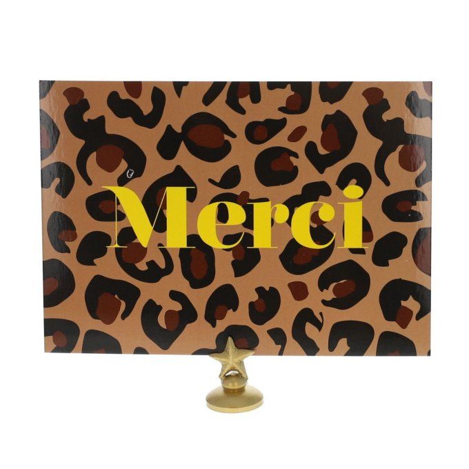 Carte léopard MERCI