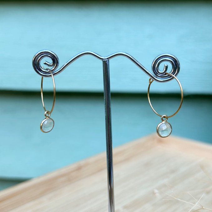 Boucles d’oreilles créoles LEONIE