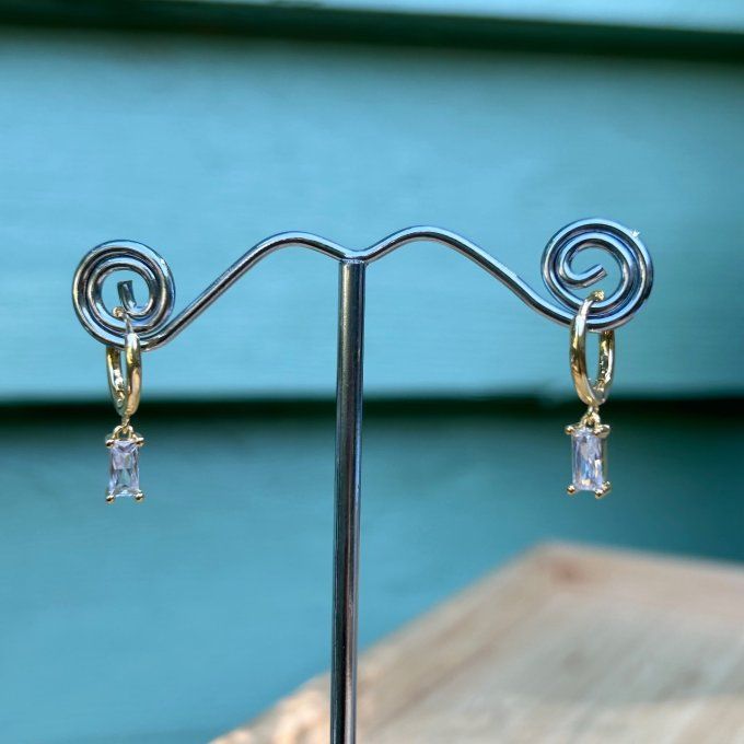 Boucles d’oreilles MANON blanches