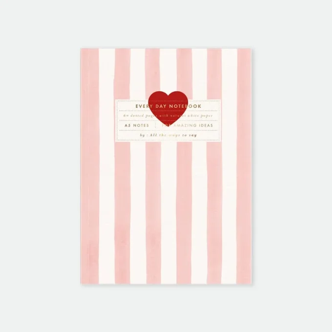 Carnet Pink Stripes A5 