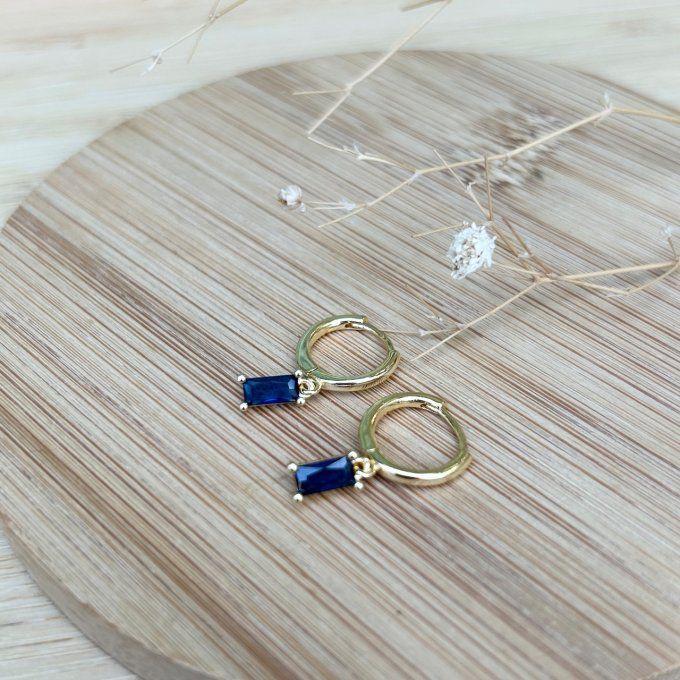 Boucles d’oreilles MANON Bleues