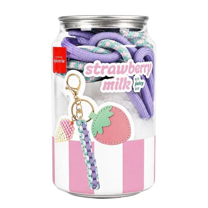 Kit Bag Charm Canette Pshiiit - Strawberry Milk