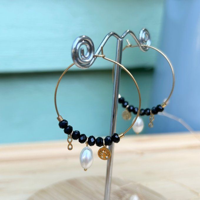 Boucles NINA noires