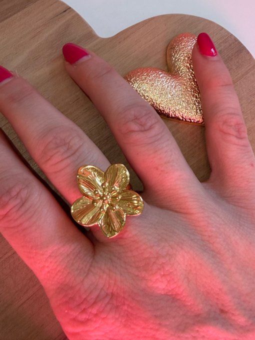 Bague dorée FLOWERS