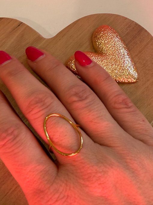 Bague dorée SYROS