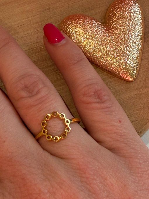 Bague dorée MAKEFU