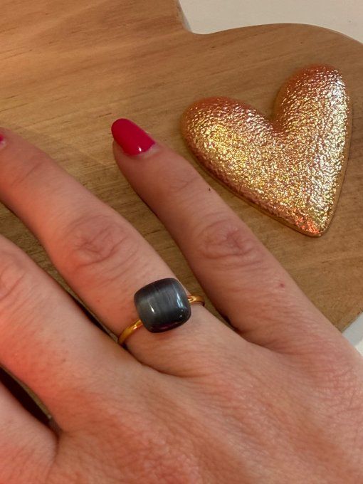 Bague dorée AMANU