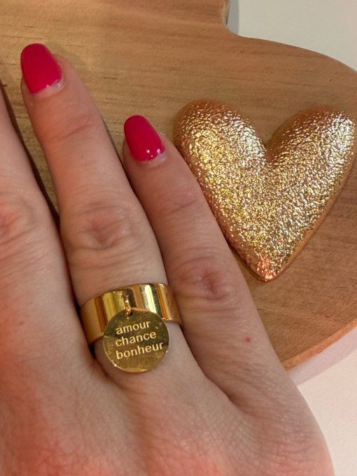 Bague dorée MAUPITI