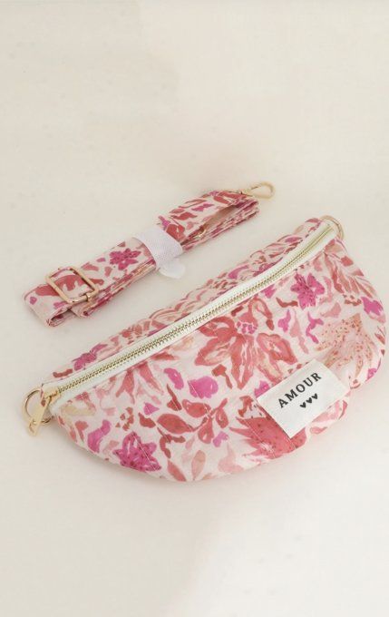 Sac banane fleuri