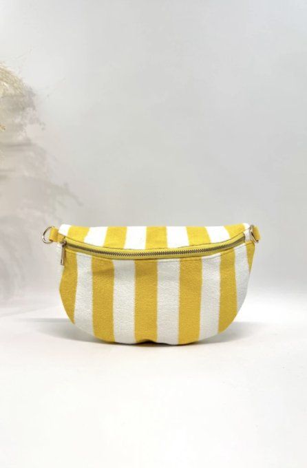 Sac banane rayures jaune