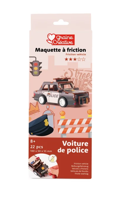 Maquette à friction Voiture de police