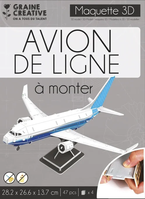 Puzzle maquette Avion de ligne