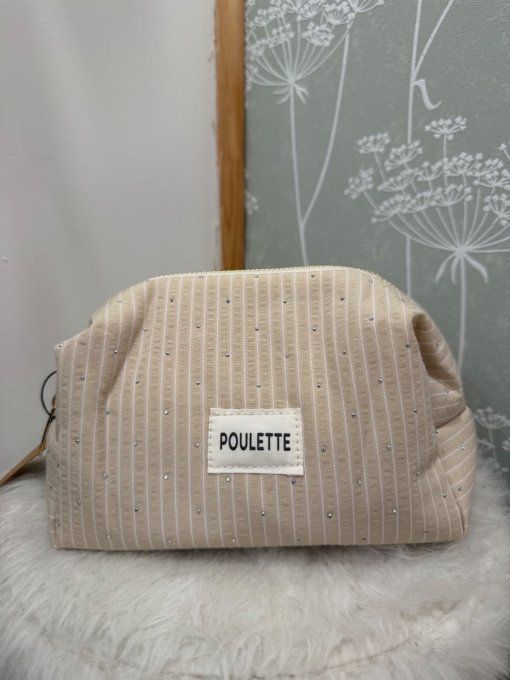 Trousse beige Poulette 