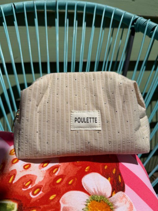 Trousse beige Poulette 