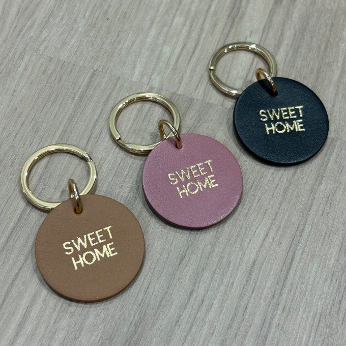 Porte-clé coeur SWEET HOME