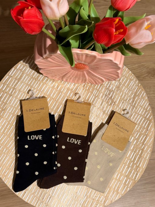 Chaussettes cœur Love