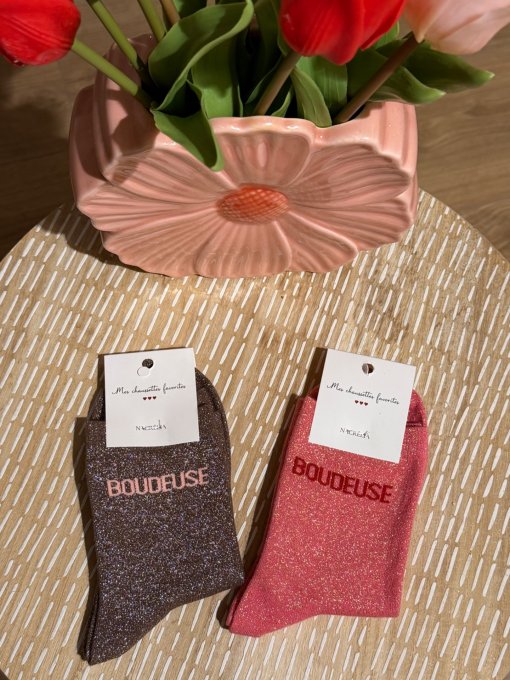 Chaussettes paillettes Boudeuse