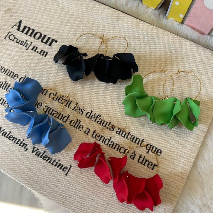 Boucles PETALES MAT