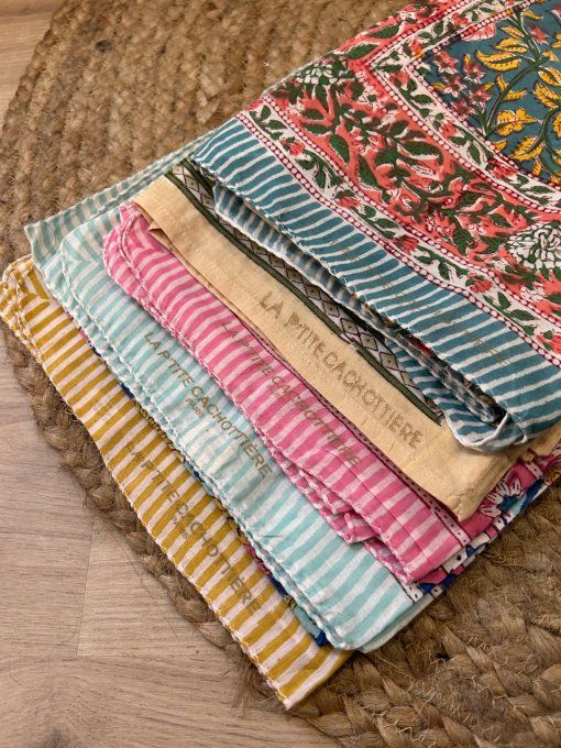 Foulards INDIA Block Print 