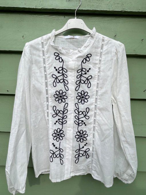 Chemise brodée SKYROS 