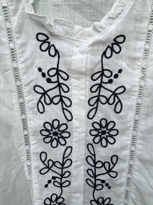 Chemise brodée SKYROS 